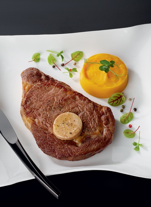 Recette Entrecôte grillée au four et sa sauce foie gras Charal