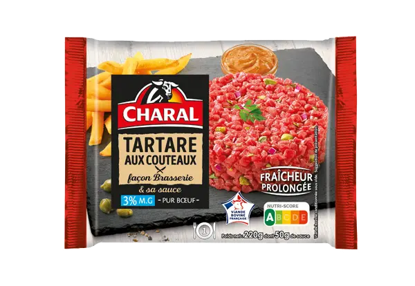 Tartare de bœuf aux couteaux