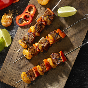 Brochettes de boeuf au barbecue