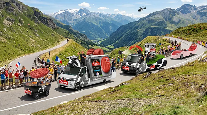 Ensemble des Caravanes Charal Tour de France 2026