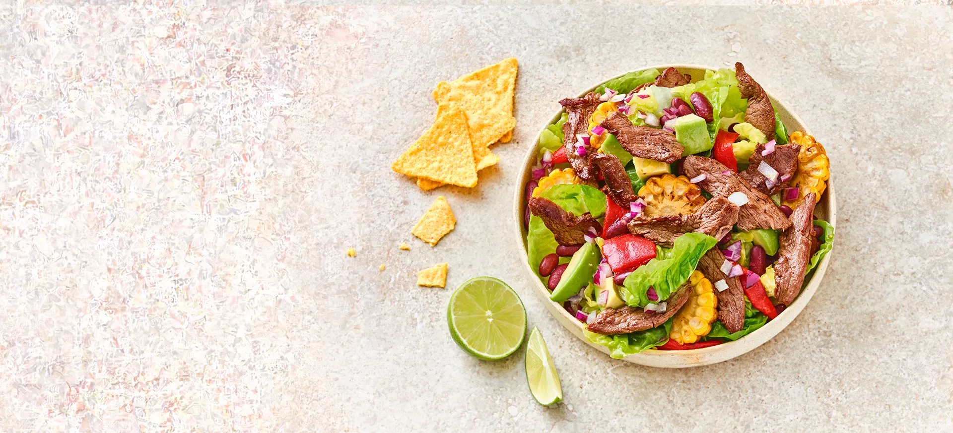 Salade mexicaine préparée à l'airfryer