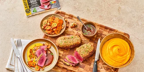 Pièce de boeuf en croûte préparée à l'airfryer