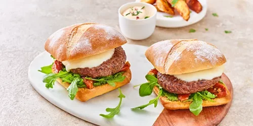 Burger italien préparé à l'airfryer